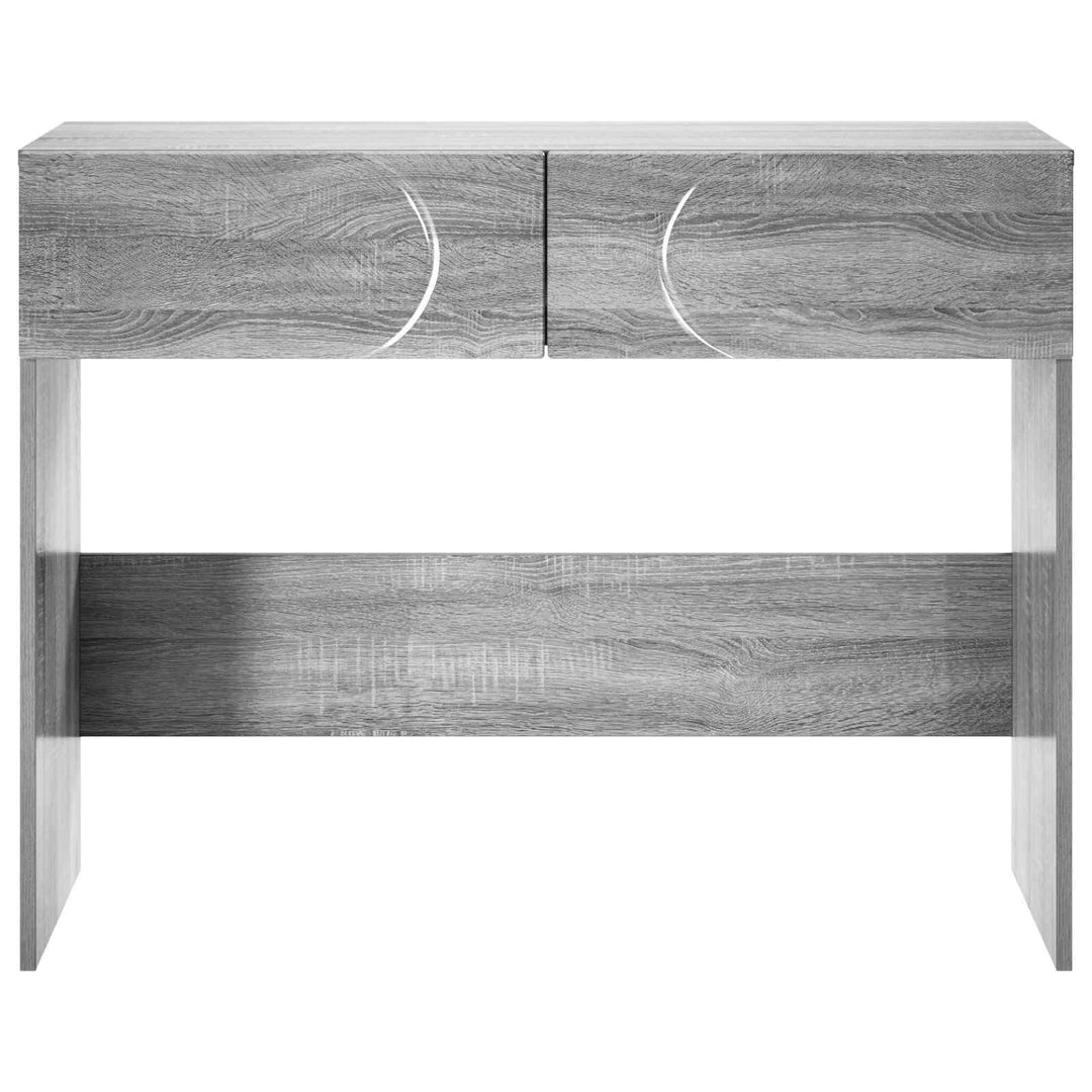 Konsolbord Grå Sonoma 96,5 X 38 X 75 Cm Konstruerat Trä