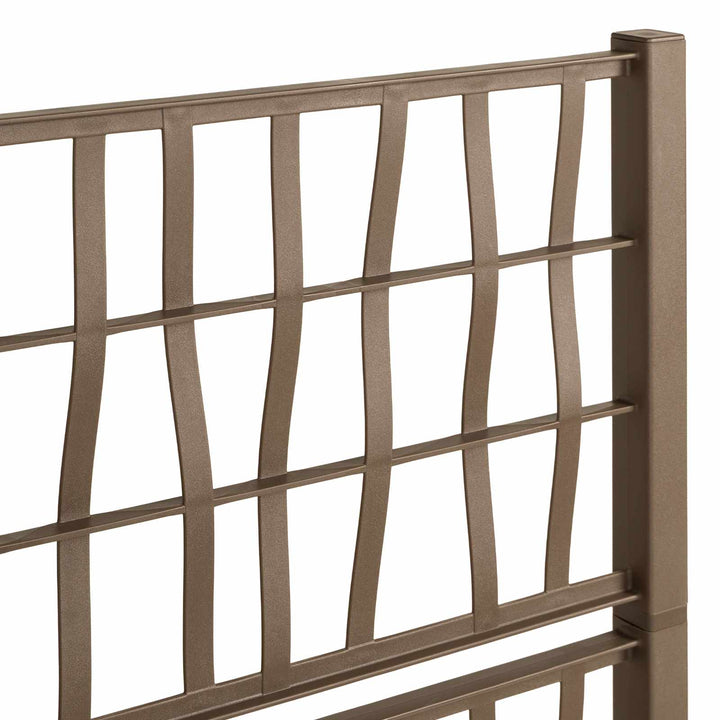 Trädgårdsplanterare Med Trellis Brun 80 X 36 X 140 Cm Pp