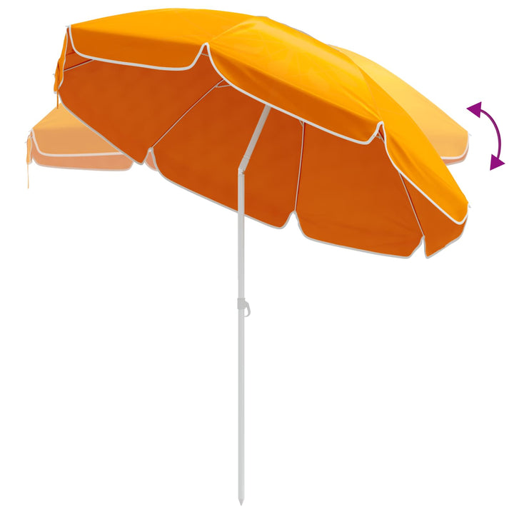 Trädgårdsparasol 240 Cm 170T Polyester Orange