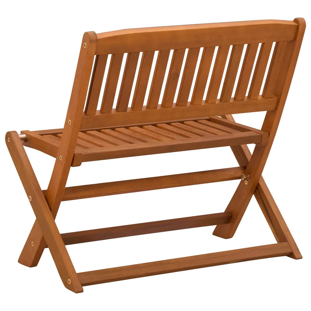 Barnbänk 1 -Seater 61 X 38 X 57 Cm Massiv Eukalyptus Trä Brun