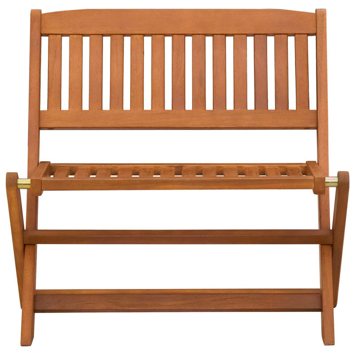 Barnbänk 1 -Seater 61 X 38 X 57 Cm Massiv Eukalyptus Trä Brun