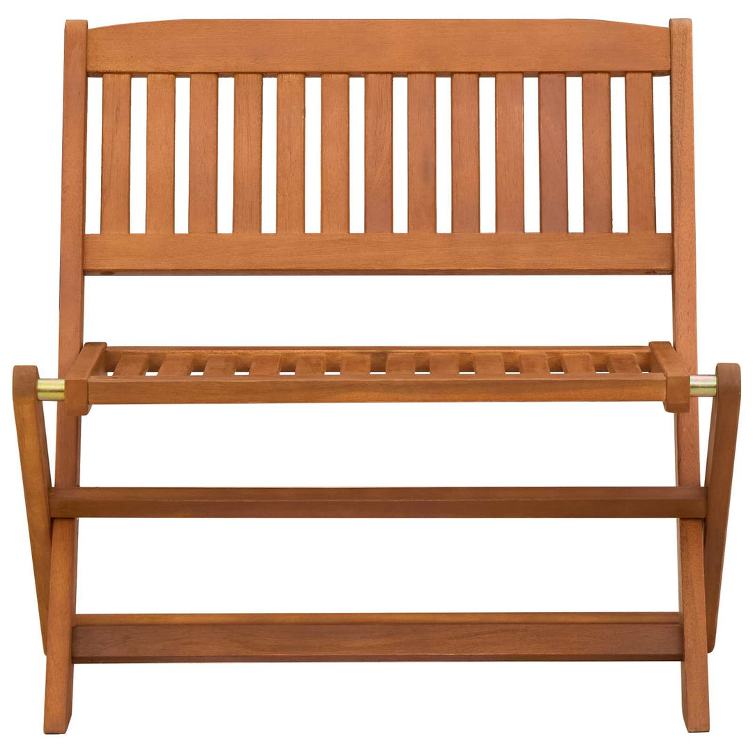 Barnbänk 1 -Seater 61 X 38 X 57 Cm Massiv Eukalyptus Trä Brun