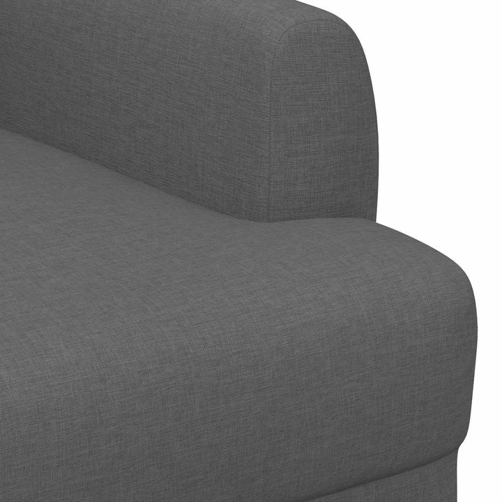 Loveseat Med Knapprapport Mörkgrå 116 X 67 X 80 Cm Tyg