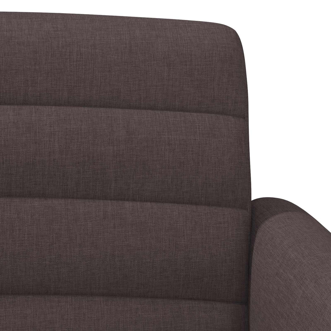 Loveseat Med Knapprapport Mörkbrun 116 X 67 X 80 Cm Tyg