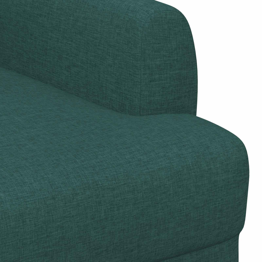 Loveseat Med Knapprapport Mörkgrön 116 X 67 X 80 Cm Tyg