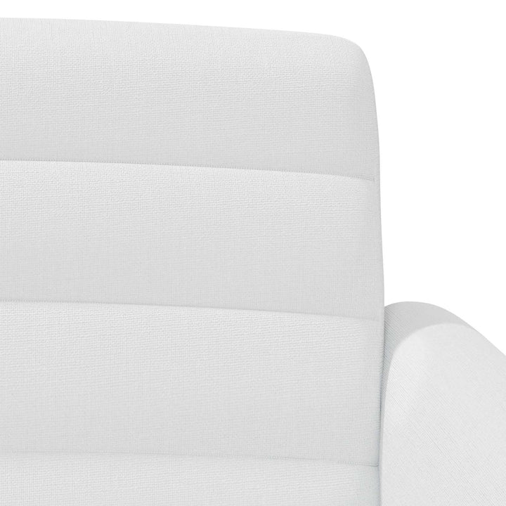 Loveseat Med Knapprapport Vit 116 X 67 X 80 Cm Tyg