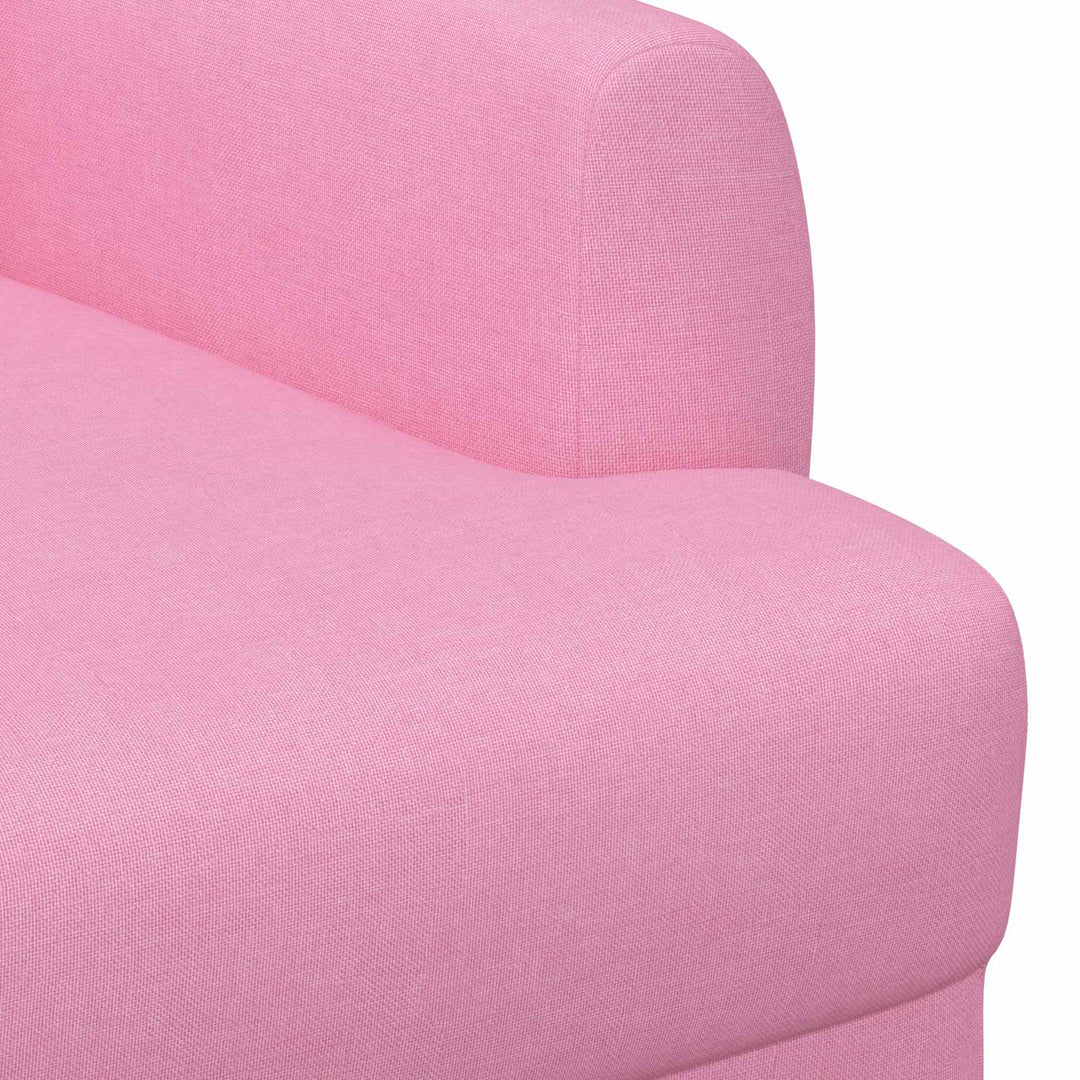 Loveseat Med Knapprapport Rosa 116 X 67 X 80 Cm Tyg