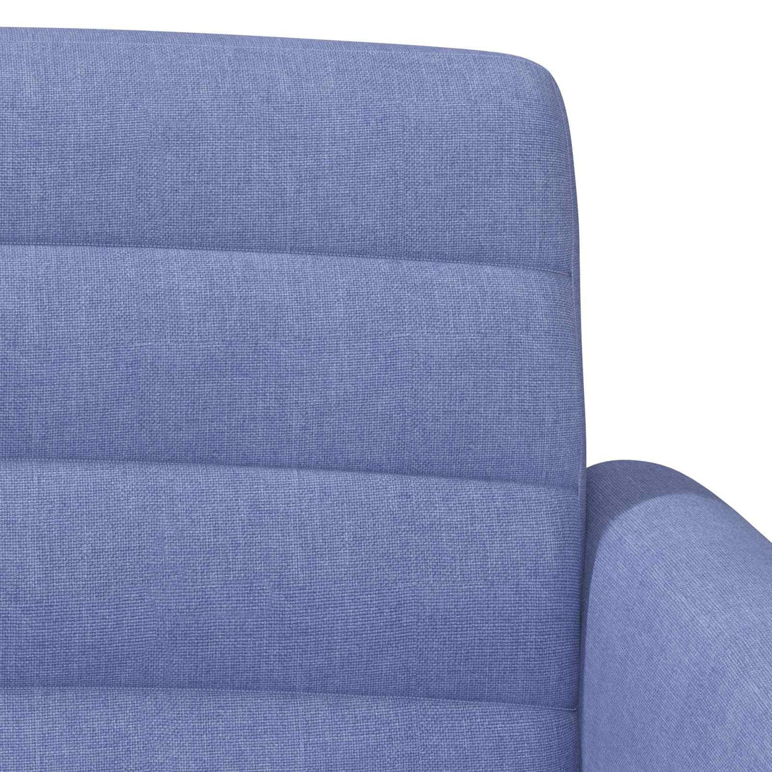 Loveseat Med Knapprapport Jeansblå 116 X 67 X 80 Cm Tyg