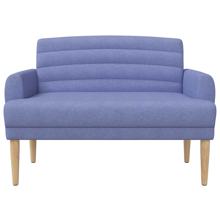 Loveseat Med Knapprapport Jeansblå 116 X 67 X 80 Cm Tyg