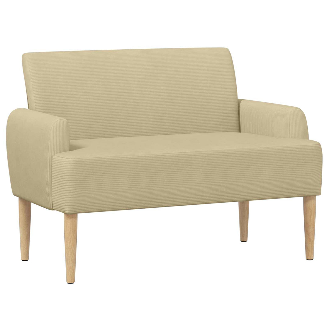 Loveseat Med Knapprapport Ljust Gröngrå 116 X 67 X 81 Cm