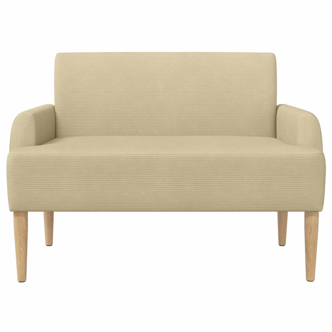 Loveseat Med Knapprapport Ljust Gröngrå 116 X 67 X 81 Cm