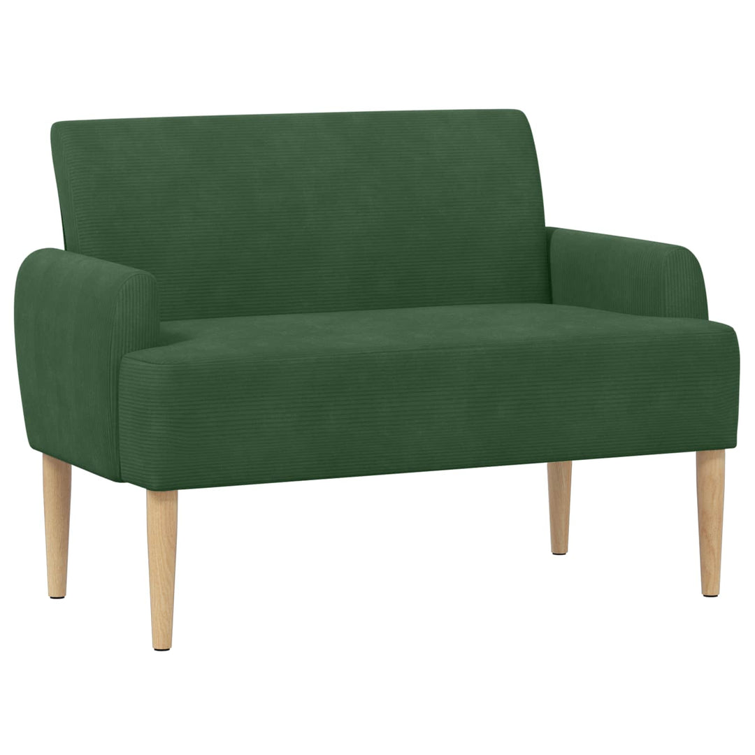 Loveseat Med Knapprapport Jungelgrön 116 X 67 X 81 Cm