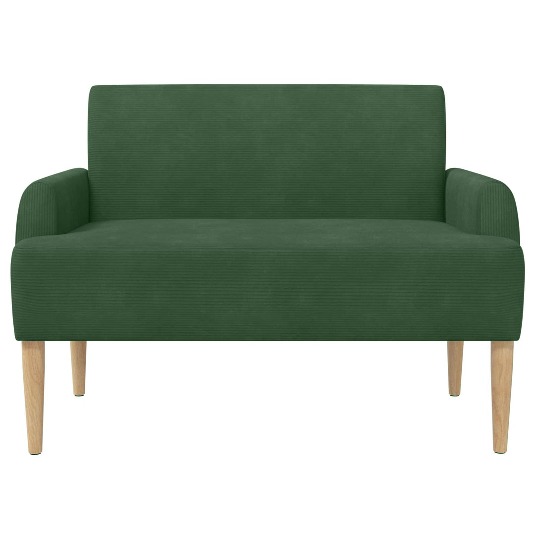 Loveseat Med Knapprapport Jungelgrön 116 X 67 X 81 Cm