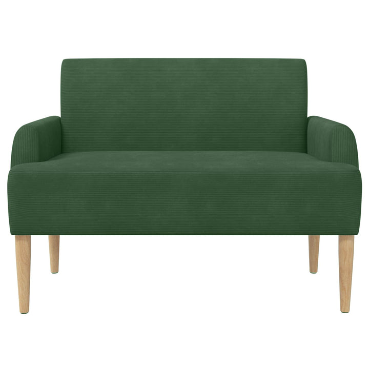 Loveseat Med Knapprapport Jungelgrön 116 X 67 X 81 Cm