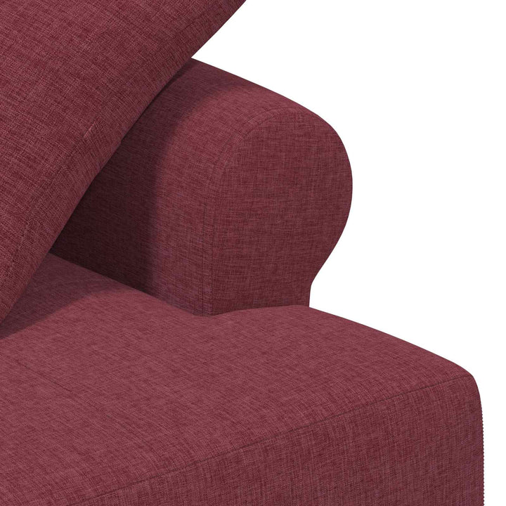 Loveseat Med Knapprapport Vinröd 120 X 65 X 79 Cm Tyg