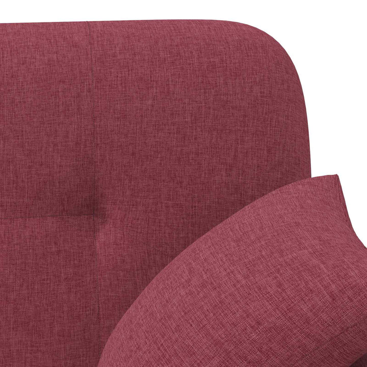 Loveseat Med Knapprapport Vinröd 120 X 65 X 79 Cm Tyg
