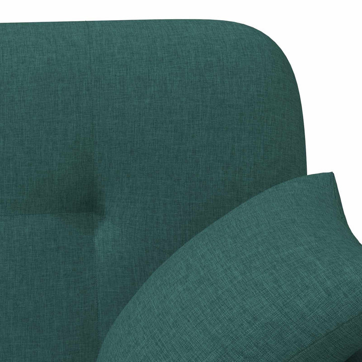 Loveseat Med Knapprapport Mörkgrön 120 X 65 X 79 Cm Tyg