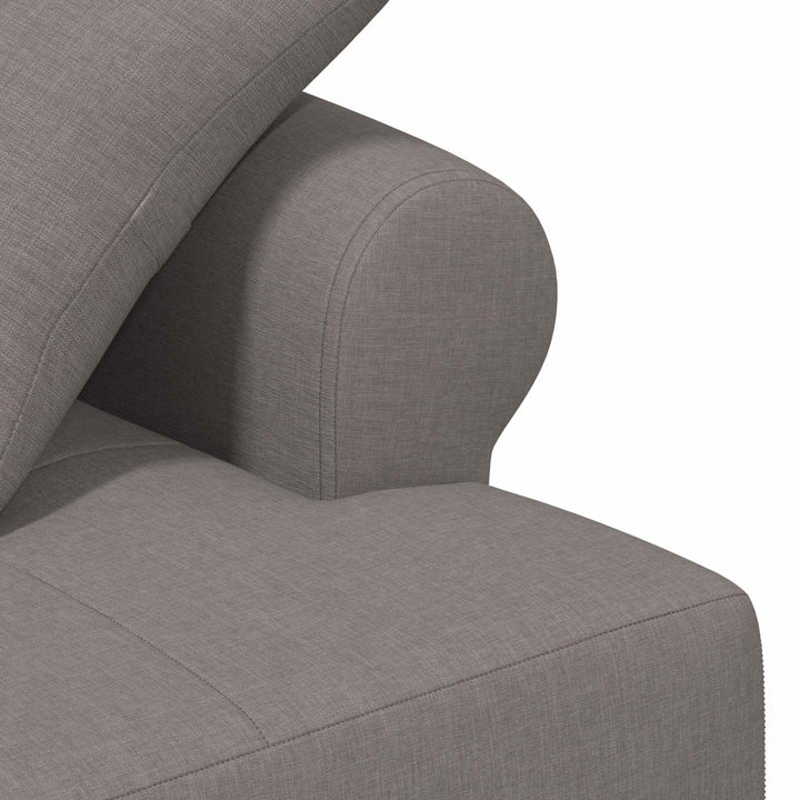 Loveseat Med Knapprapport Taupe 120 X 65 X 79 Cm Tyg