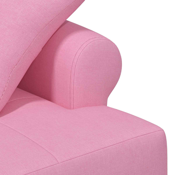 Loveseat Med Knapprapport Rosa 120 X 65 X 79 Cm Tyg