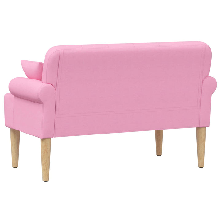 Loveseat Med Knapprapport Rosa 120 X 65 X 79 Cm Tyg