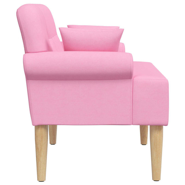Loveseat Med Knapprapport Rosa 120 X 65 X 79 Cm Tyg