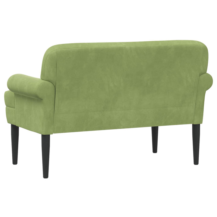 Loveseat Med Knapprapport Ljusgrön 120 X 66 X 78 Cm Sammet (V)