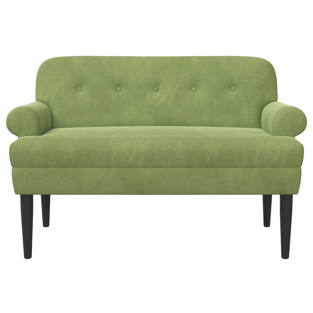 Loveseat Med Knapprapport Ljusgrön 120 X 66 X 78 Cm Sammet (V)