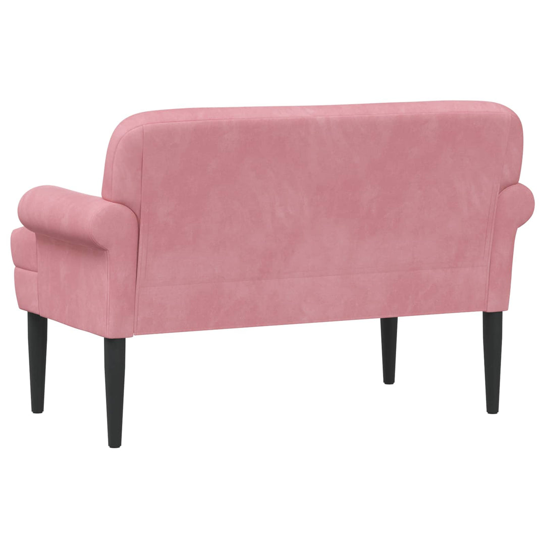 Loveseat Med Knapprapport Rosa 120 X 66 X 78 Cm Sammet (V)