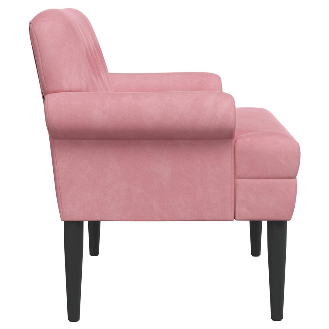 Loveseat Med Knapprapport Rosa 120 X 66 X 78 Cm Sammet (V)
