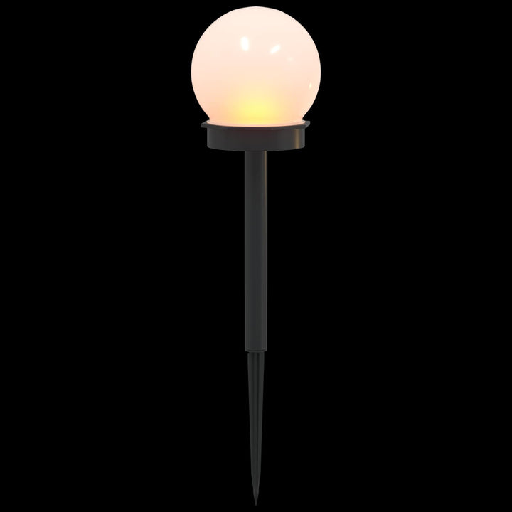 Utomhus Solcellslampor Med Markspik 8 St Varmvit 38,5 Cm Abs