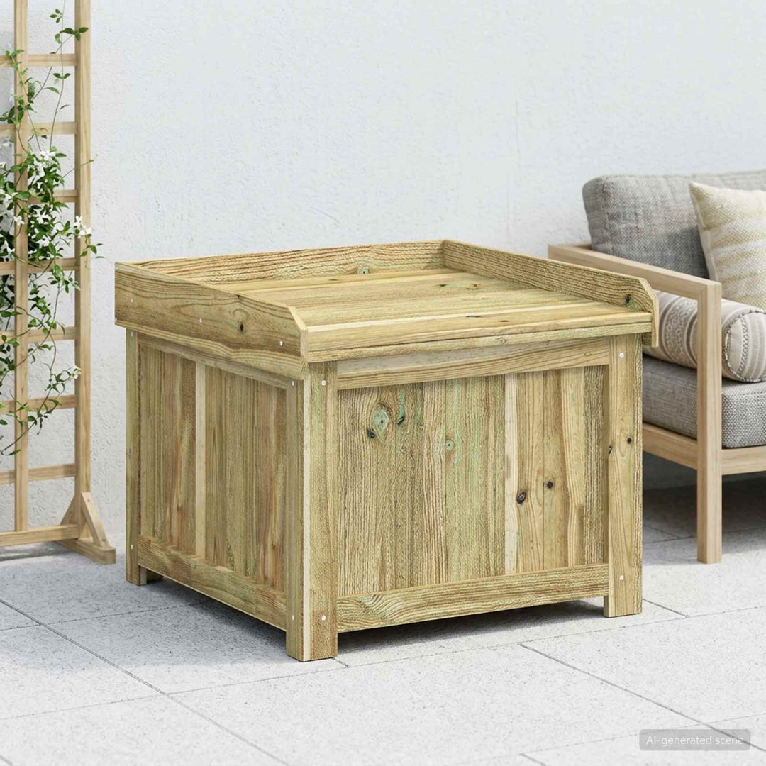 Utomhus Kudde Låda Impregnerat Furu 58,5 X 60 X 47 Cm