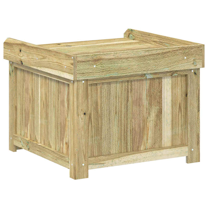 Utomhus Kudde Låda Impregnerat Furu 58,5 X 60 X 47 Cm