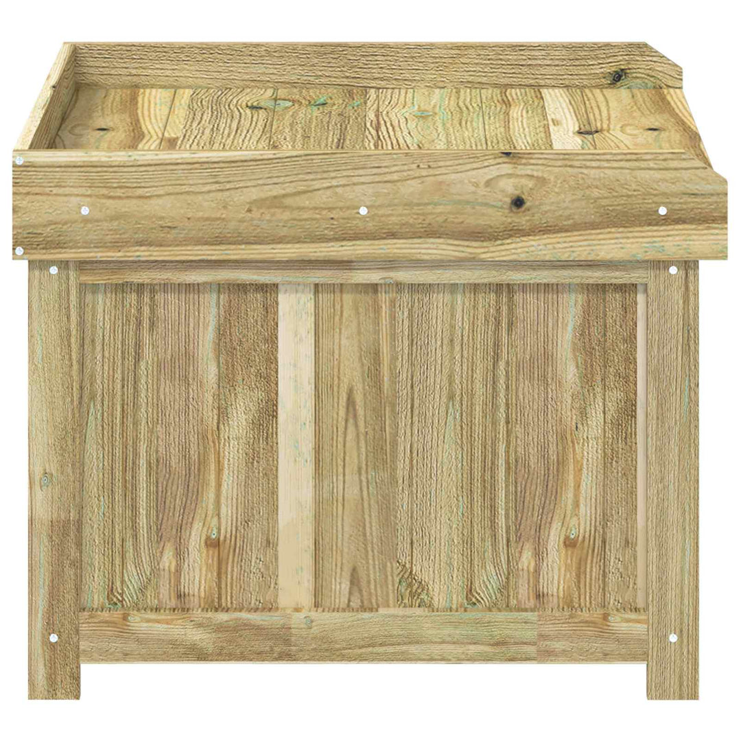 Utomhus Kudde Låda Impregnerat Furu 58,5 X 60 X 47 Cm