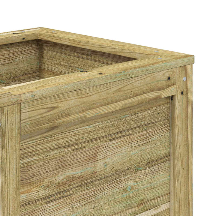 Förvaringsbänk För Trädgården Med Planter Impregnerat Furu