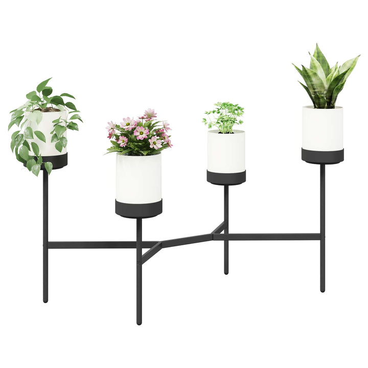 Blomställ Vit 125 X 55 X 81 Cm Pp Och Stål