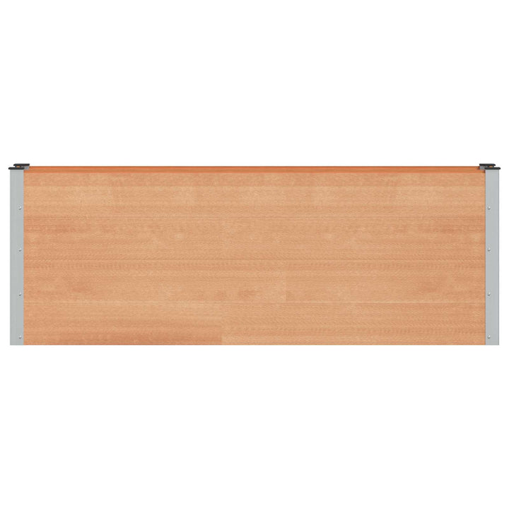 Upphöjd Odlingslåda Brun 200 X 30 X 72 Cm Wpc Och Aluminium