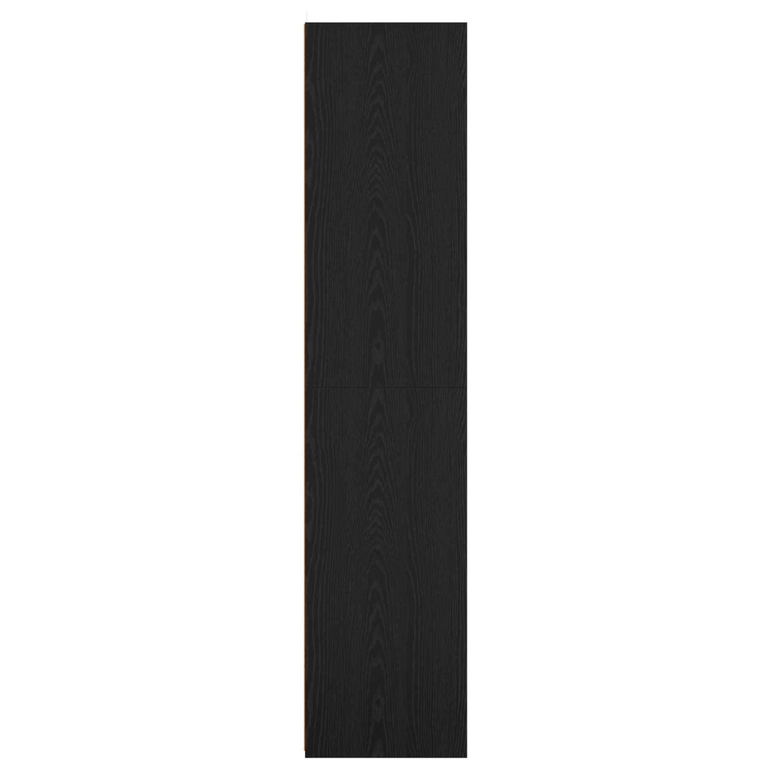 Sideboard Svart Ek 45 X 41 X 185 Cm Konstruerat Trä