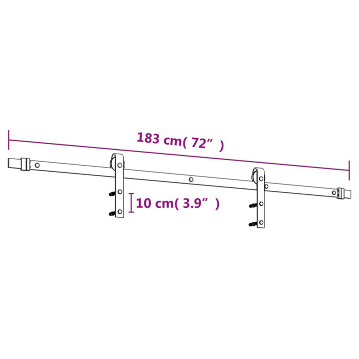 Skjutdörr Naturlig Och Svart 80 X 210 Cm Massiv Furuträdörr