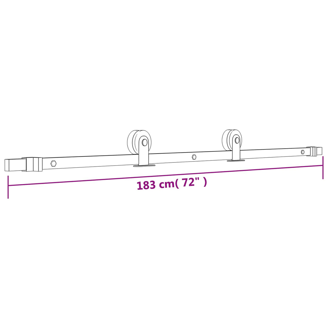 Skjutdörr Naturlig Och Svart 85 X 210 Cm Massiv Furuträdörr