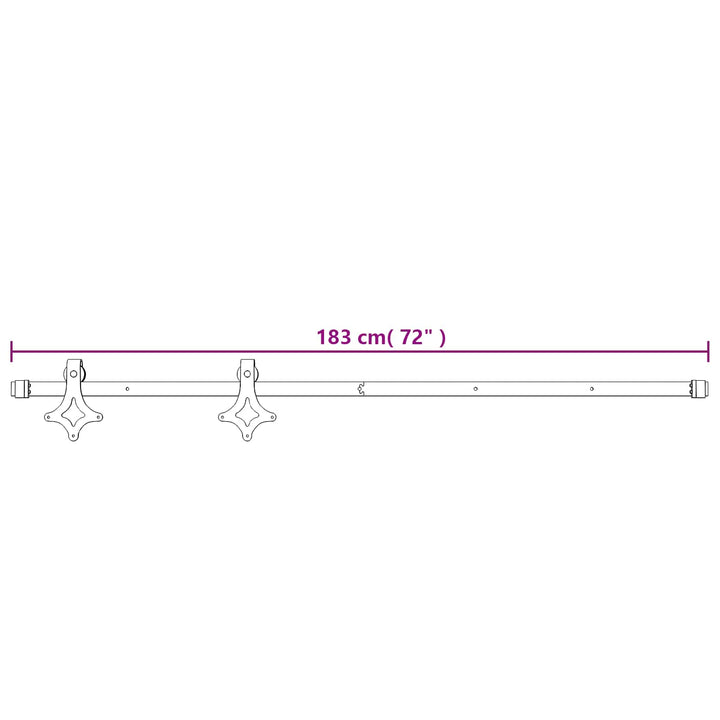 Skjutdörr Naturlig Och Svart 85 X 210 Cm Massiv Furuträdörr