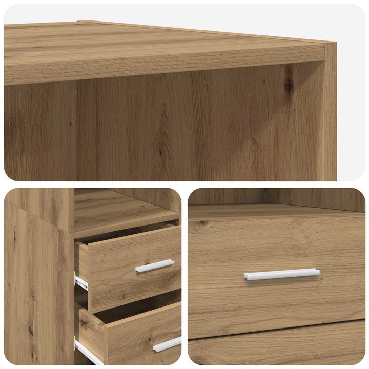 Bokhylla Artisan-Ek 30 X 42.4 X 185.2 Cm