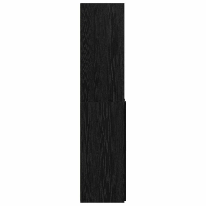 Bokhylla Svart Ek 30 X 42.4 X 185.2 Cm