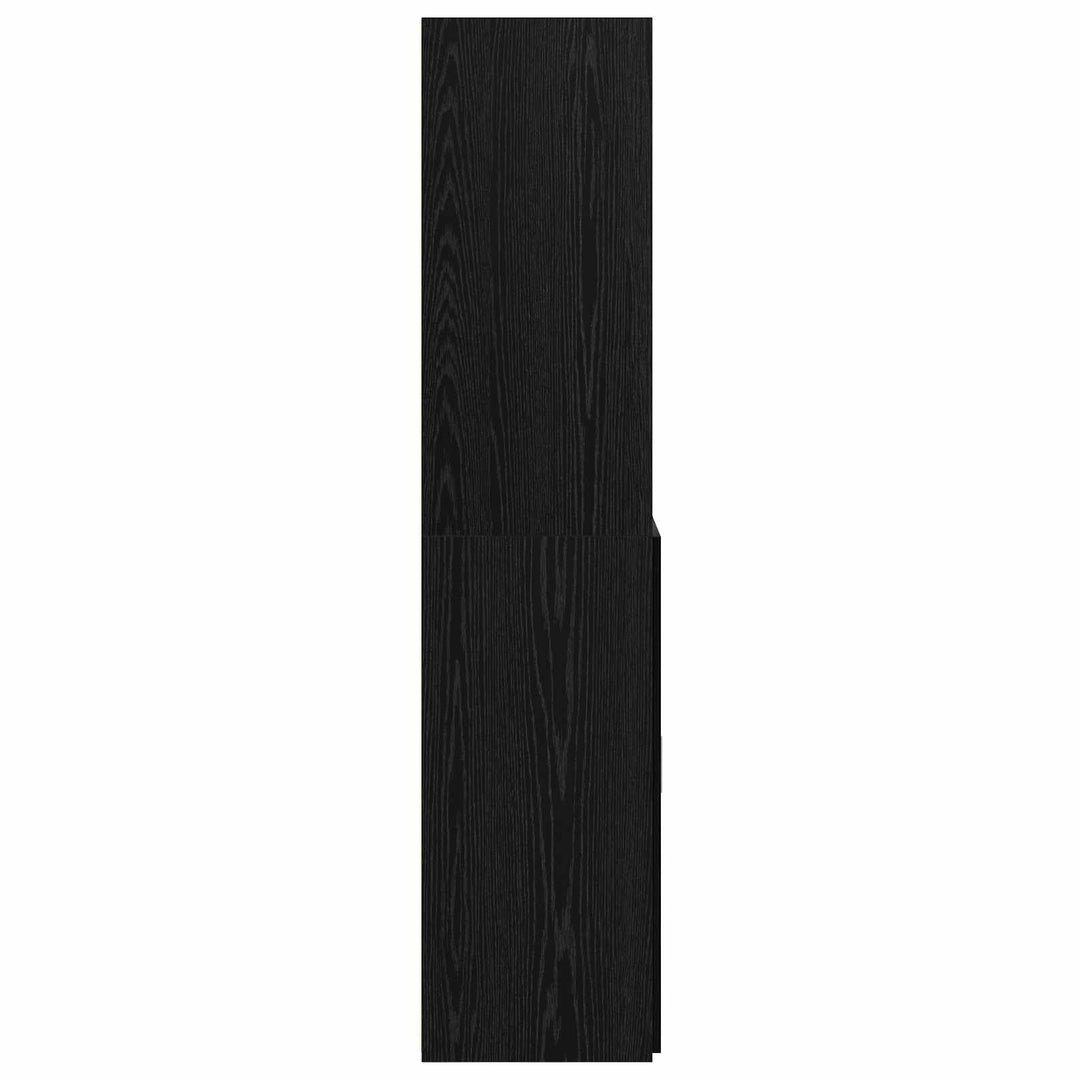 Bokhylla Svart Ek 30 X 42.4 X 185.2 Cm