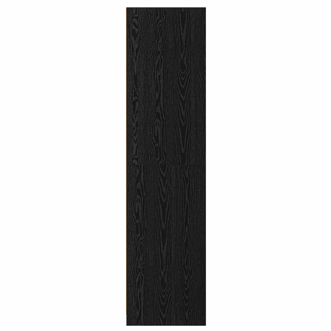Garderob Med Hylla Svart Ek 100 X 50 X 200 Cm Konstruerat Trä