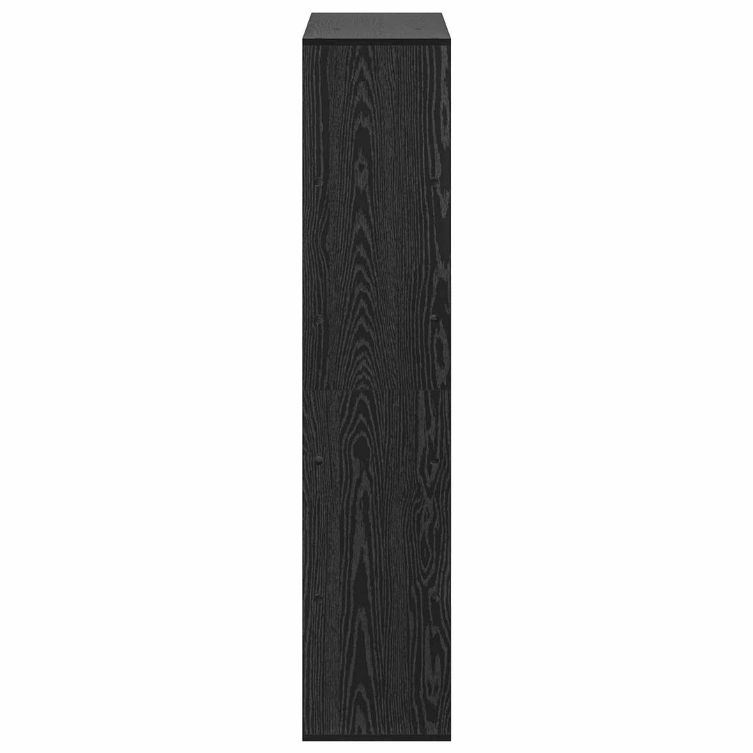 Bokhylla Svart Ek 100 X 33 X 156,5 Cm Konstruerat Trä