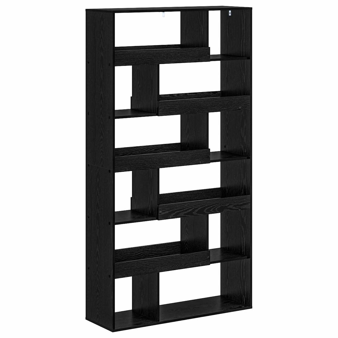 Bokhylla Svart Ek 100 X 33 X 156,5 Cm Konstruerat Trä