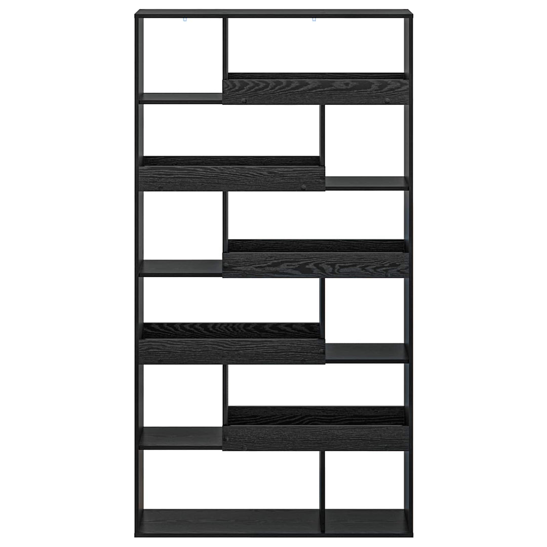 Bokhylla Svart Ek 100 X 33 X 156,5 Cm Konstruerat Trä