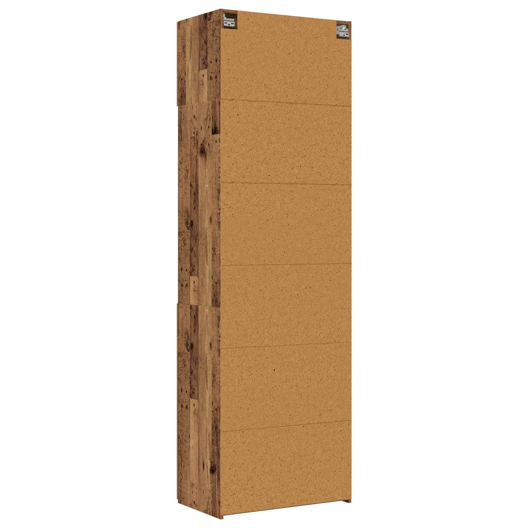 Förvaringsskåp Med Hyllor Gammalt Trä 70 X 42,5 X 225 Cm
