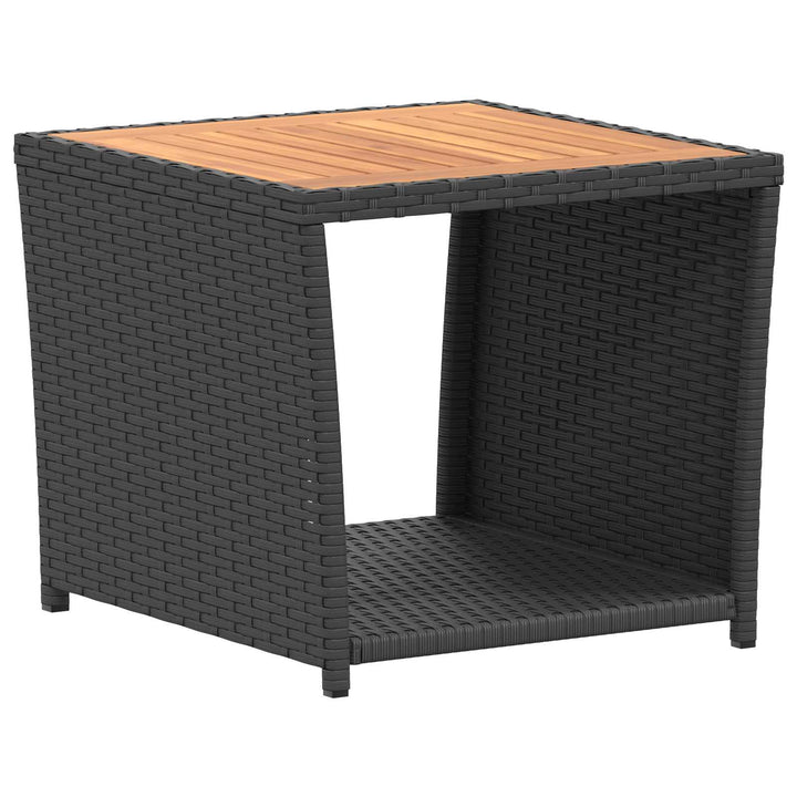 Soffset 6 St Svart Poly Rattan Och Stål
