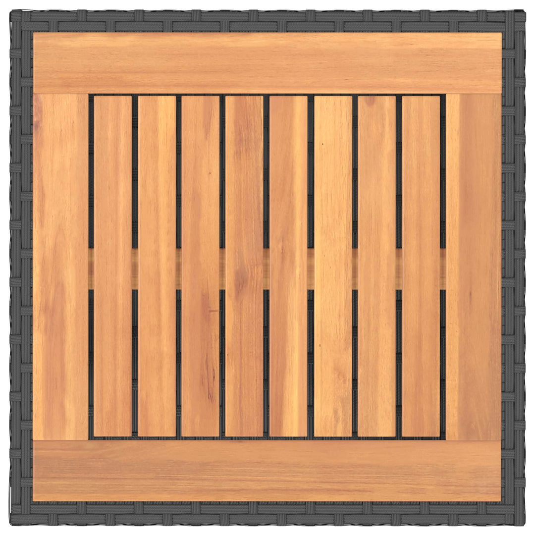Soffset 6 St Svart Poly Rattan Och Stål
